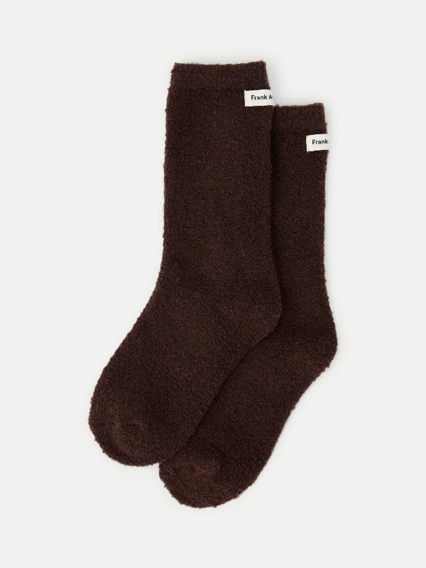 lightweight socks for minimalist shoes-The Seawool® Socks in Dark Plum