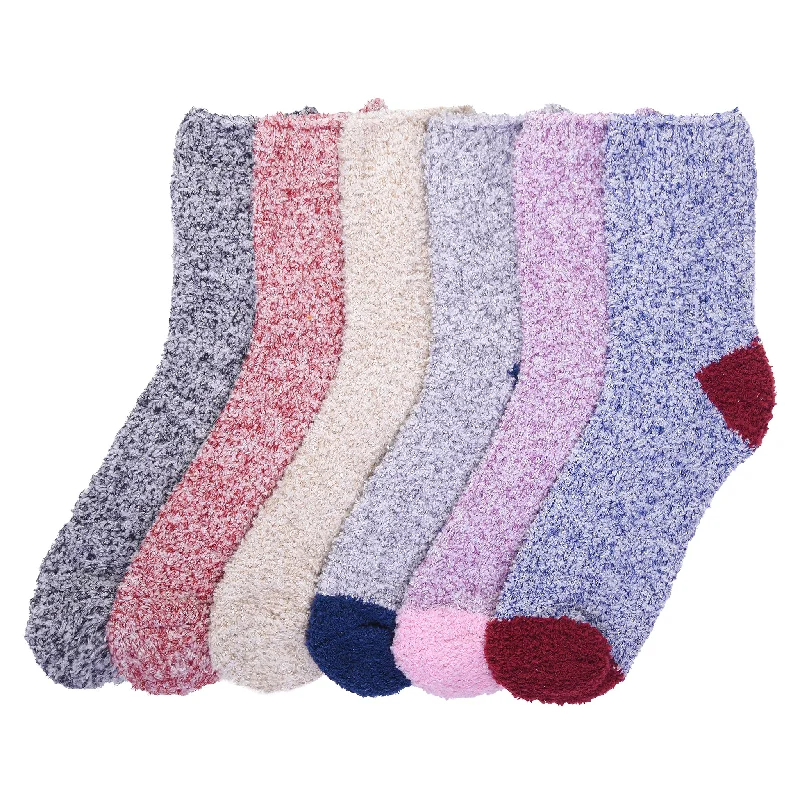 durable trail socks for backpacking-MOPAS LADIES PLUSH SOFT SOCKS (30301_MARLED)