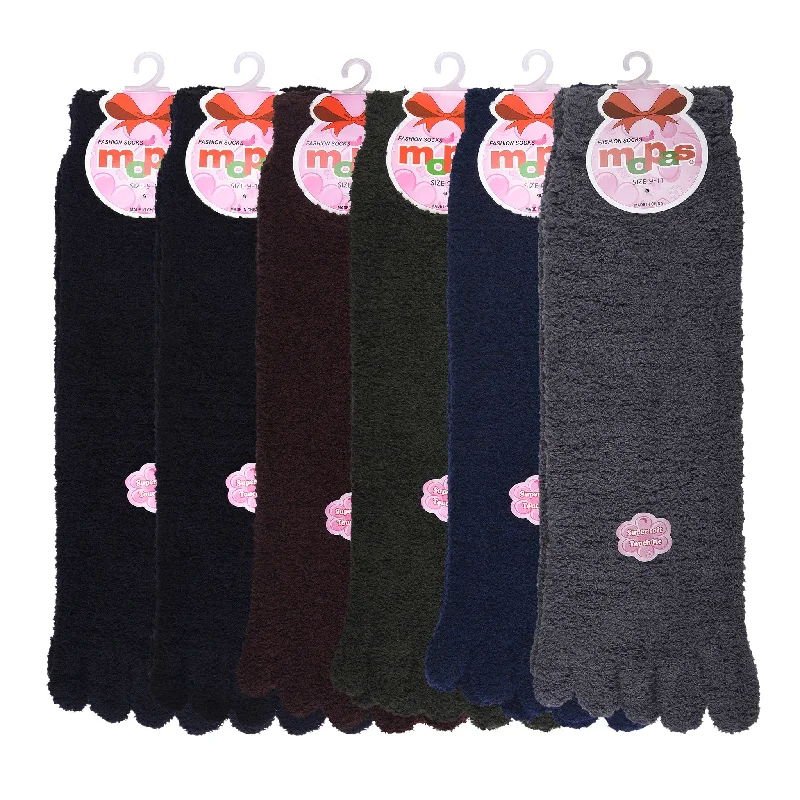 cozy socks for postpartum moms-MOPAS LADIES POLYESTER WINTER TOE SOCKS (30701_PLAIN3)