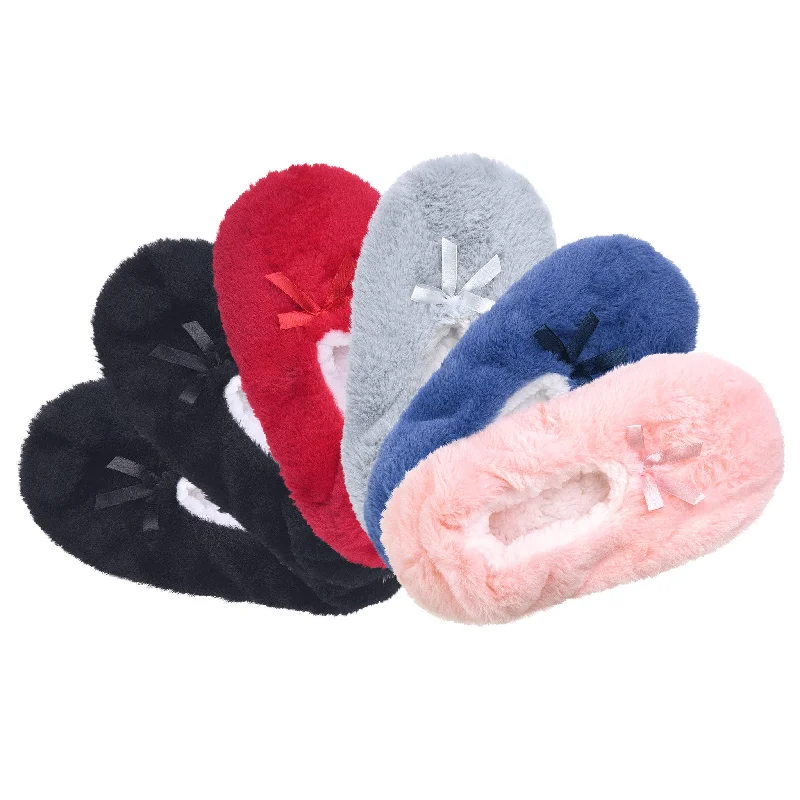 thick thermal socks for fishing-MOPAS COZY SLIPPERS-PLAIN (40301_PLAIN)