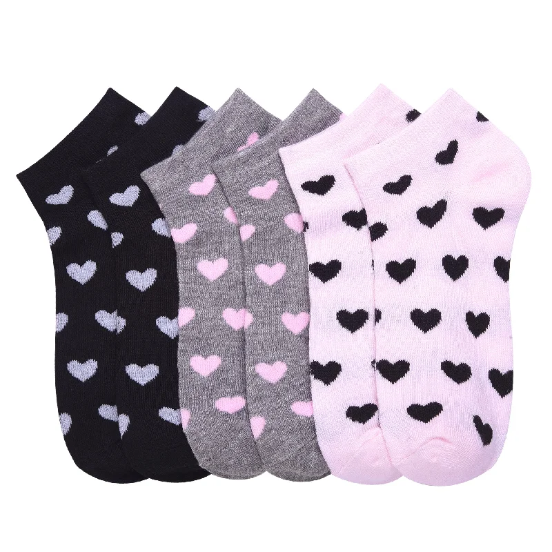 thick thermal socks for fishing-MAMIA SPANDEX SOCKS (HEART)