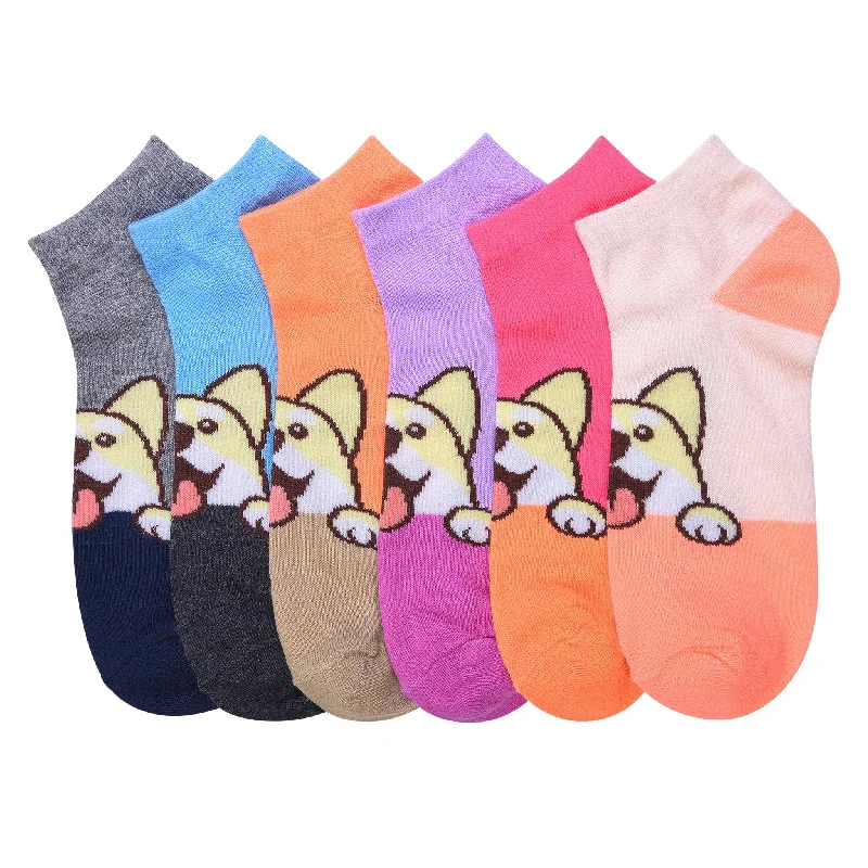 retro striped socks for vintage style-MAMIA SPANDEX SOCKS (SHIBA)