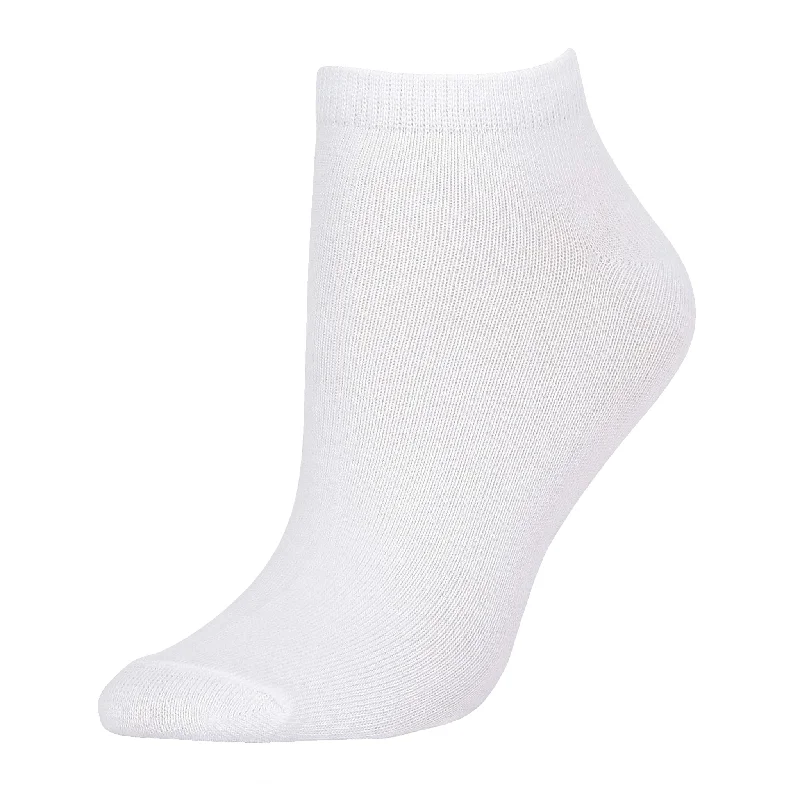 cozy alpaca socks for lounging-MAMIA LOW CUT PLAIN WHITE SOCKS (70033_WT-A)