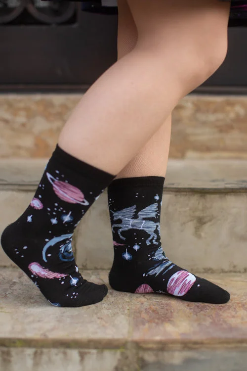 cozy alpaca socks for lounging-Ancient Pegasus Crew