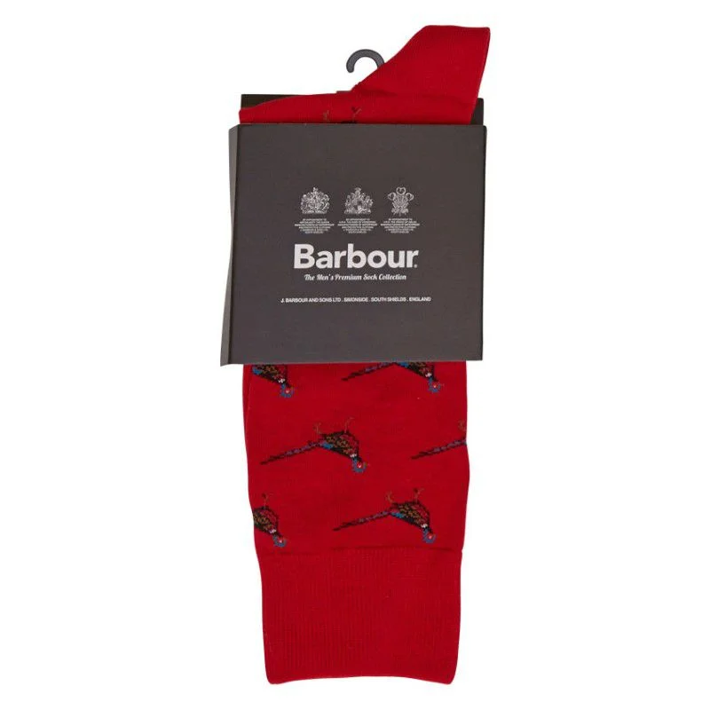 elegant lace socks for dresses-Barbour Mavin Sock - Red