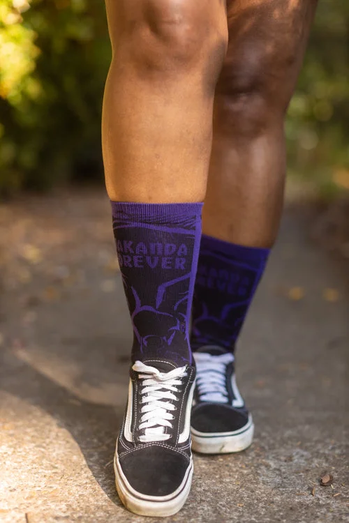 moisture-wicking socks for swimmers-Black Panther Yibambe Crew