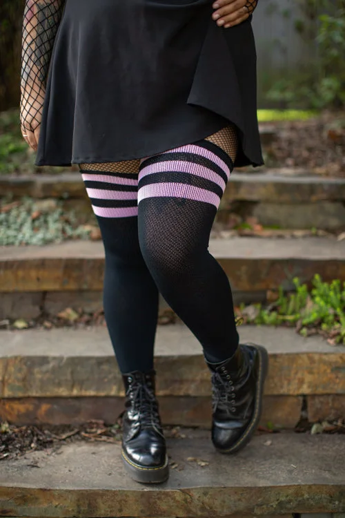 supportive socks for pregnant women-Americana Thigh High Long Socks