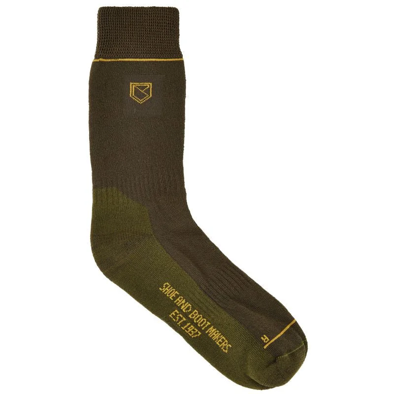 breathable socks for marathon runners-Dubarry Kilkee PrimaLoft Merino Short Sock - Olive