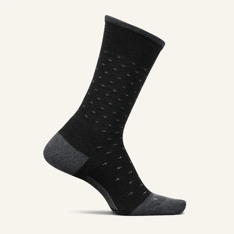 elegant silk socks for weddings-Feetures Mens Everyday Max Cushion Crew Socks