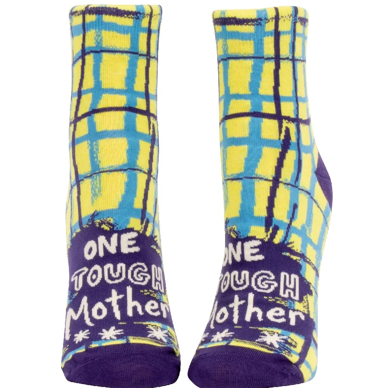 trendy metallic socks for parties-Last Call! One Tough Mother Women's Ankle Socks | BlueQ at GetBullish