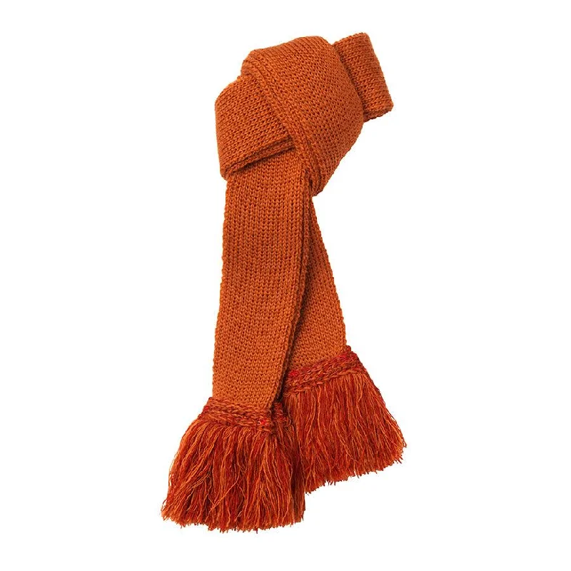 eco-friendly socks for hiking trails-Laksen Merino Garter Ties - Mandarin