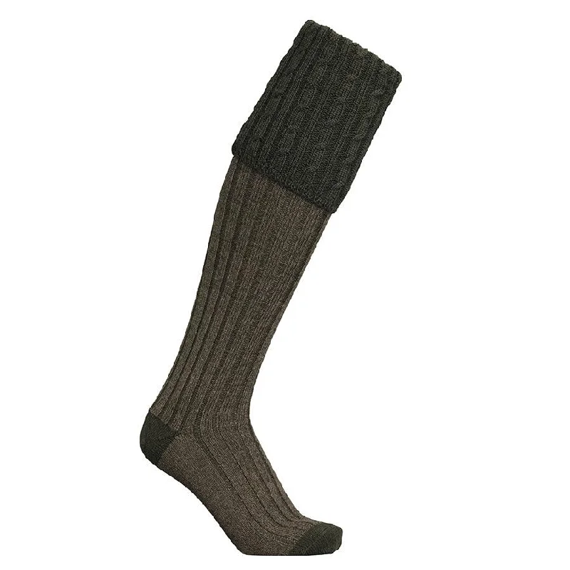 supportive socks for varicose veins-Laksen Westwood Mens Merino Shooting Socks - Loden Mix