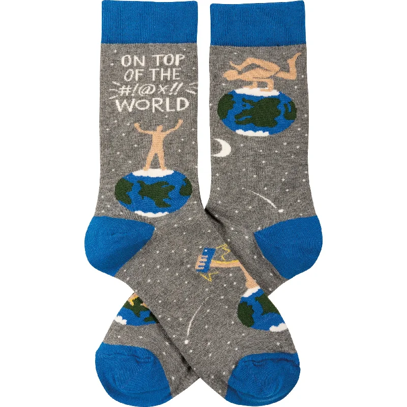 high-thread-count socks for softness-On Top Of The World Funny Novelty Socks with Nude Figure | Unisex