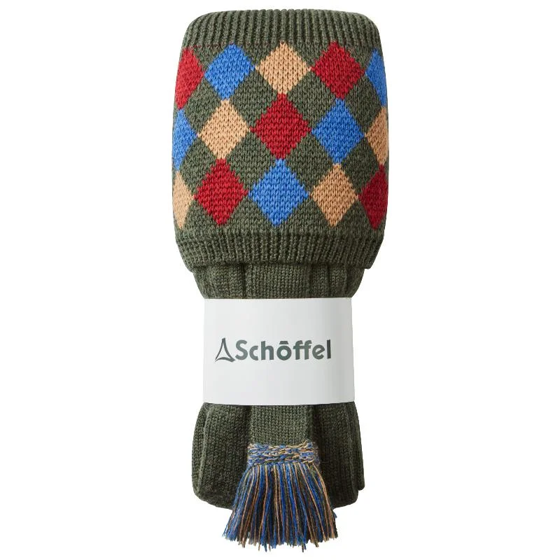 festive St. Patrick’s Day socks-Schoffel Ptarmigan II Mens Merino Sock - Country Green