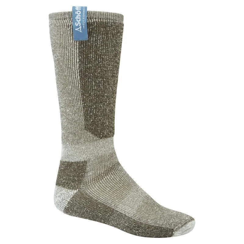 lightweight socks for flip-flops-Schoffel Technical Fly Fishing Merino Socks - Loden