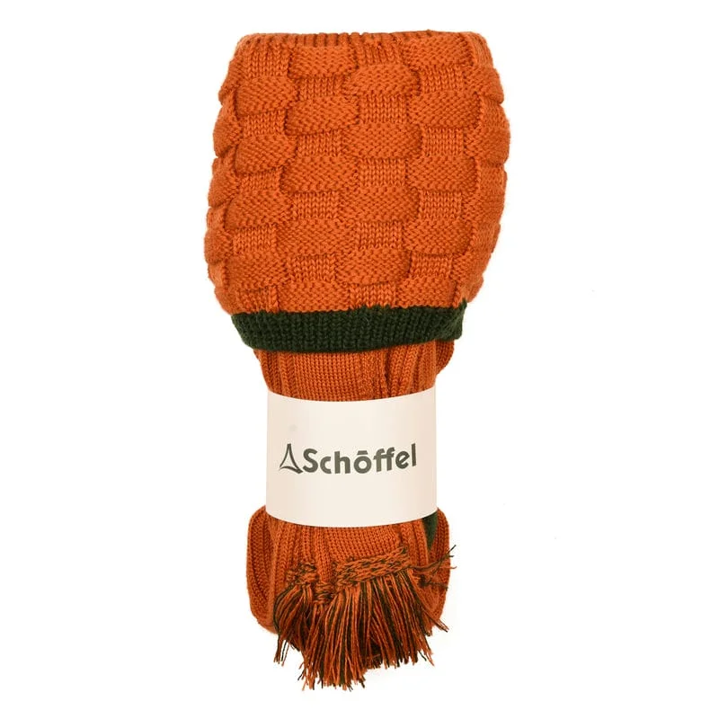 supportive athletic socks for tennis-Schoffel Teigh Mens Merino Socks - Burnt Orange