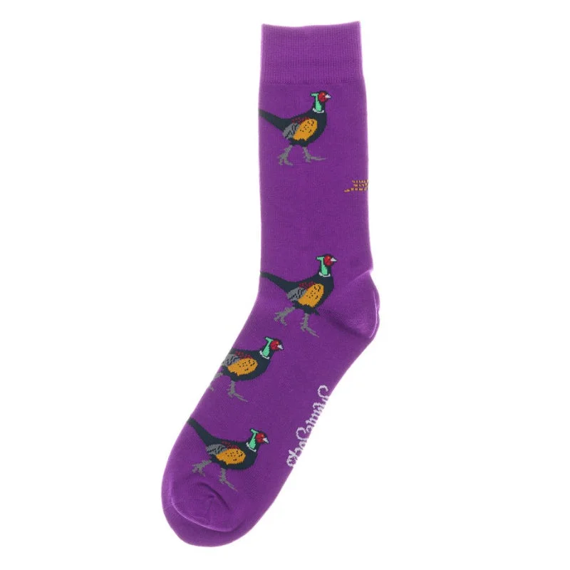 breathable socks for tropical climates-Shuttle Socks - Purple Pheasant