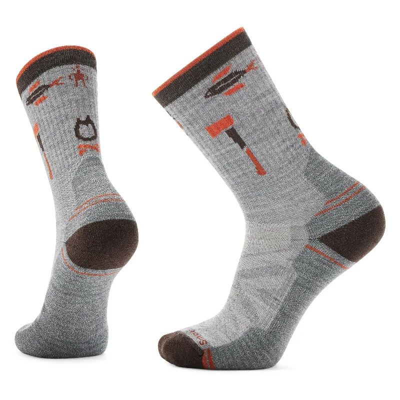 colorful socks with fruit prints-Smartwool Hike Camp Gear Crew Socks