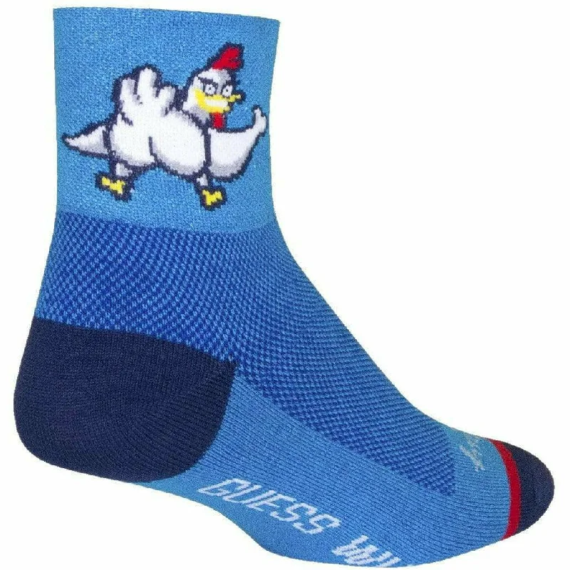 soft cotton socks with grip-SockGuy Chickenbutt Classic 3 Inch Crew Socks