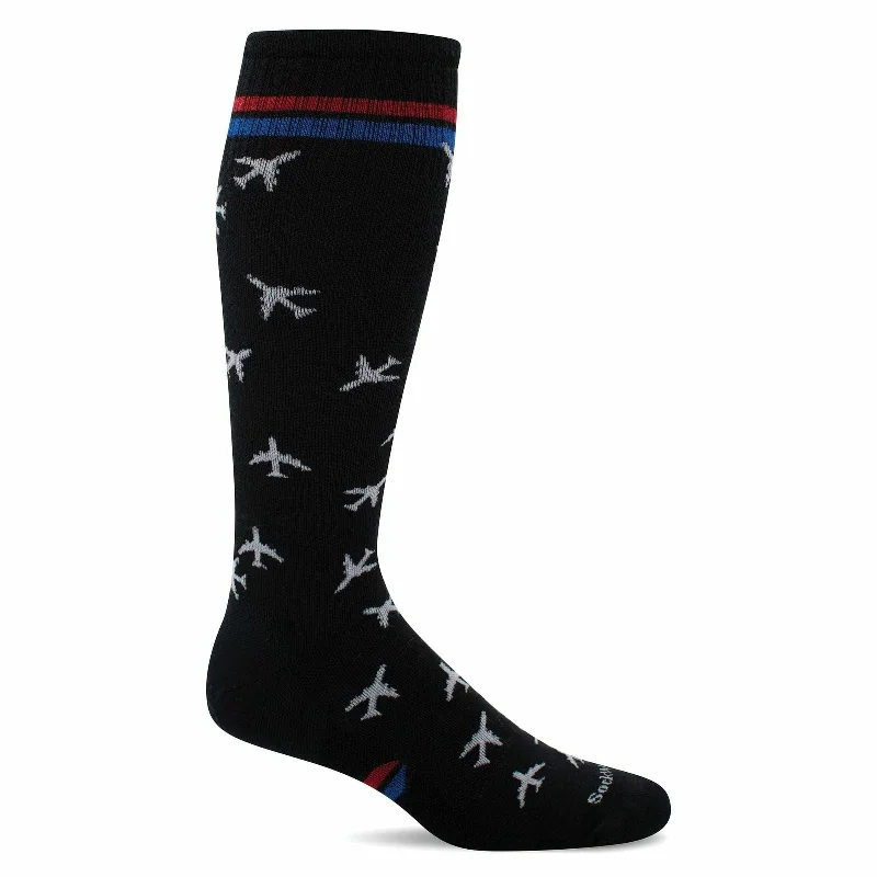 elegant socks for cocktail parties-Sockwell Mens In Flight Moderate Compression Socks