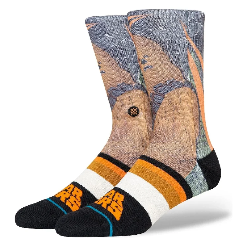 breathable socks for tropical climates-Stance Chewie By Jaz Crew Socks