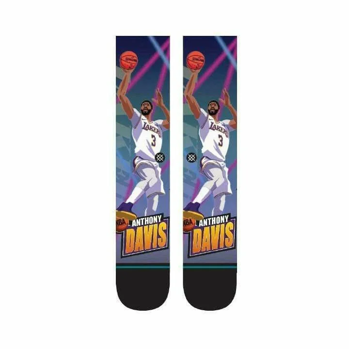 cushioned socks for weightlifting-Stance Mens NBA Davis Fast Break Socks