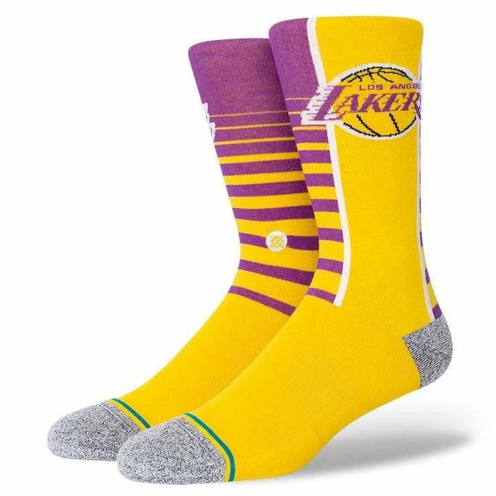 elegant silk socks for weddings-Stance Mens NBA LA Lakers Gradient Socks