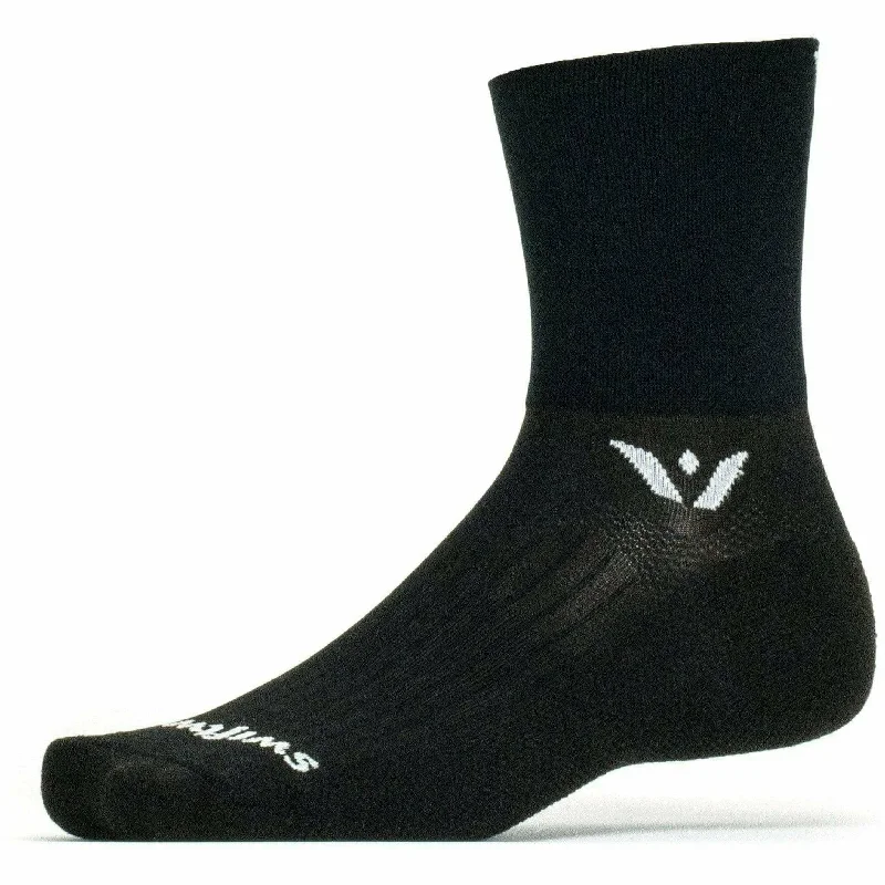 cushioned socks for gym floors-Swiftwick Aspire Four 3/4 Crew Socks