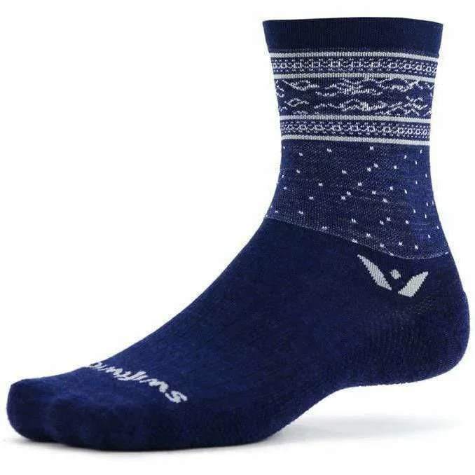 breathable socks for tropical climates-Swiftwick Vision Five Flurry Limited Edition Crew Socks