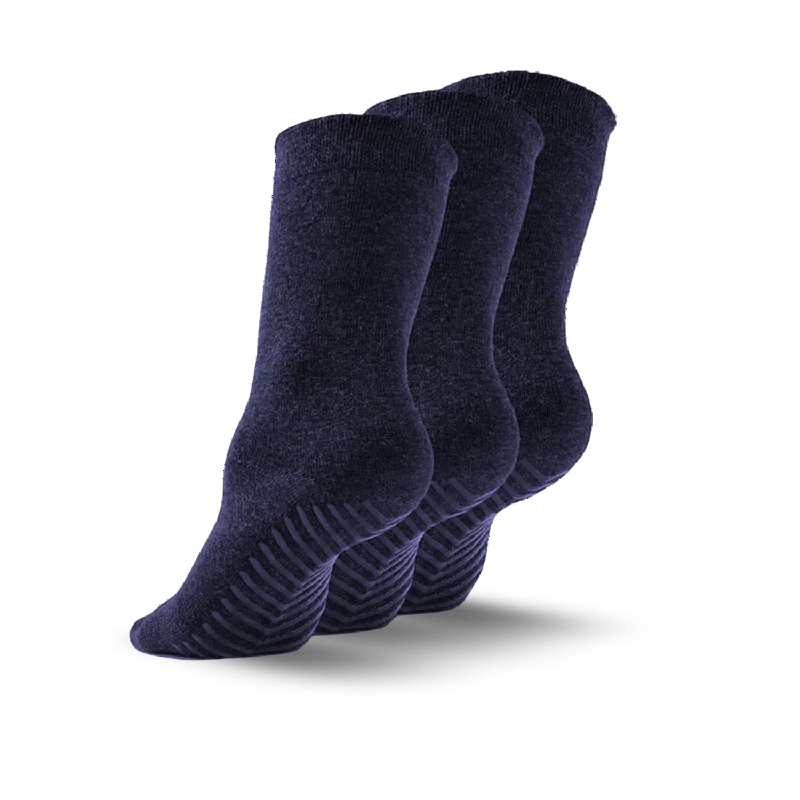 fuzzy chenille socks for warmth-Test Crew Navy