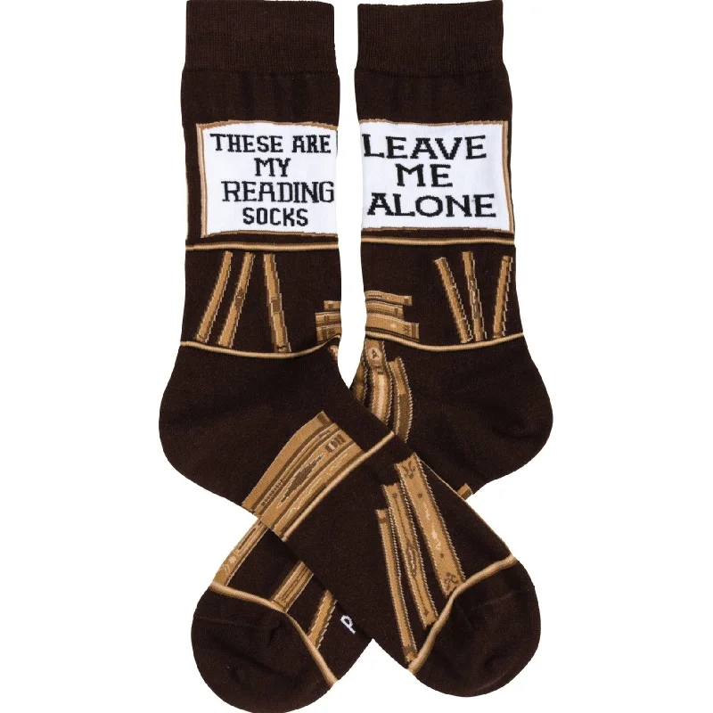 thick socks for ice skating-These Are My Reading Socks | Unisex Book Lover Socks