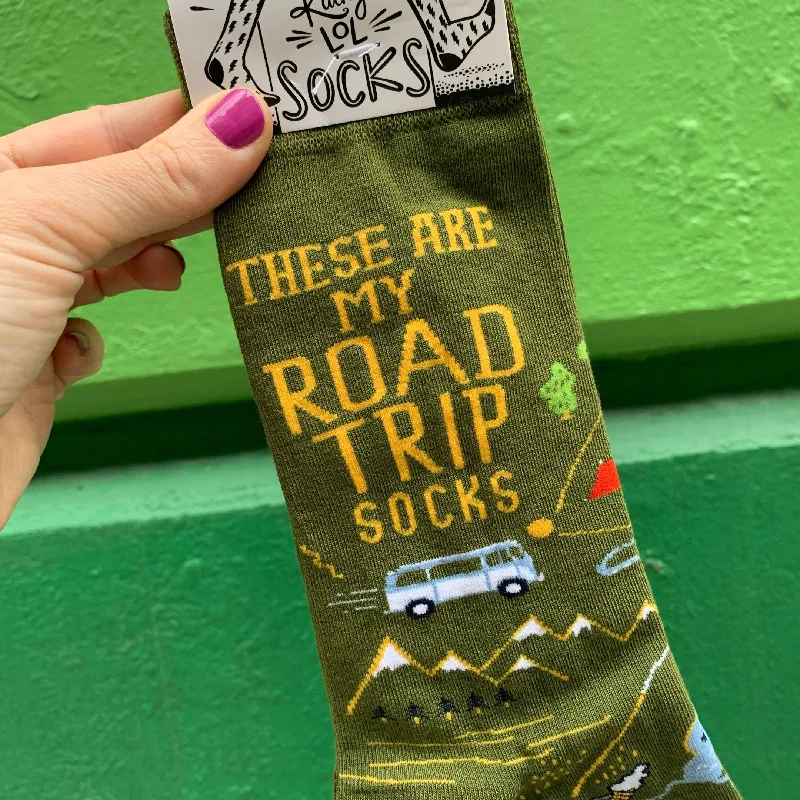 supportive socks for desk jobs-These Are My Road Trip Socks | Gift for Her