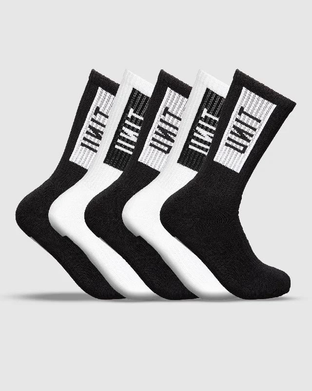 extra-wide socks for swollen feet-UNIT Fixed Bamboo Hilux 5 Pack