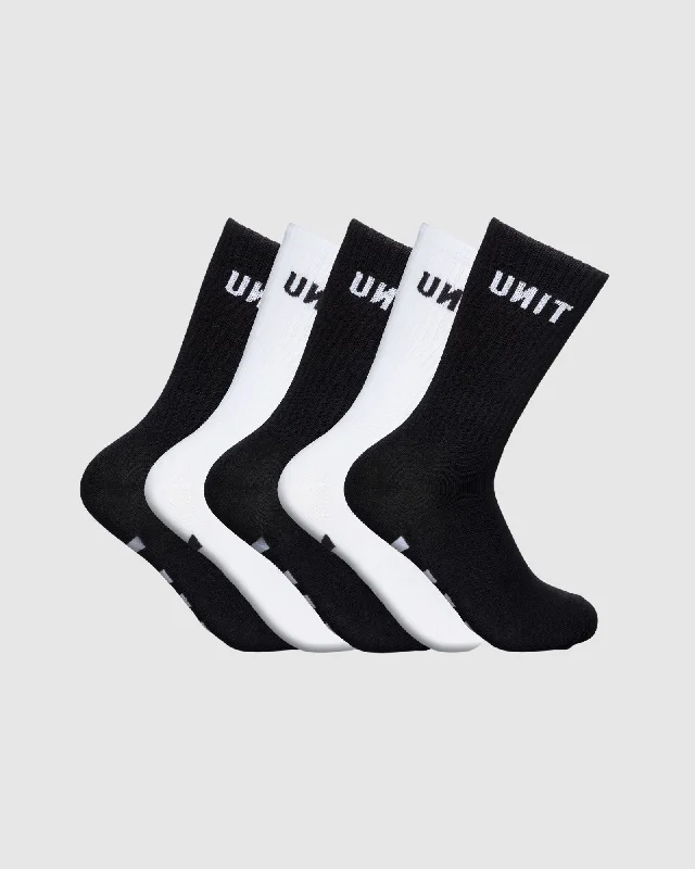 cozy socks for postpartum moms-UNIT Hi Lux Socks 5 pack