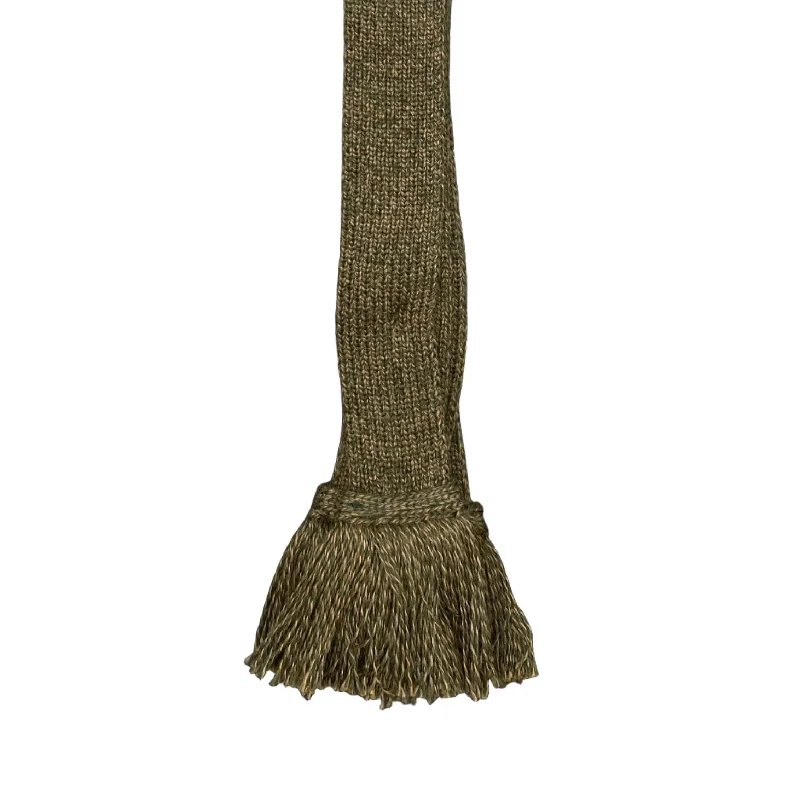 eco-conscious socks with recycled yarn-William Powell Merino Mix Garter Flashes (Pair) - Bracken