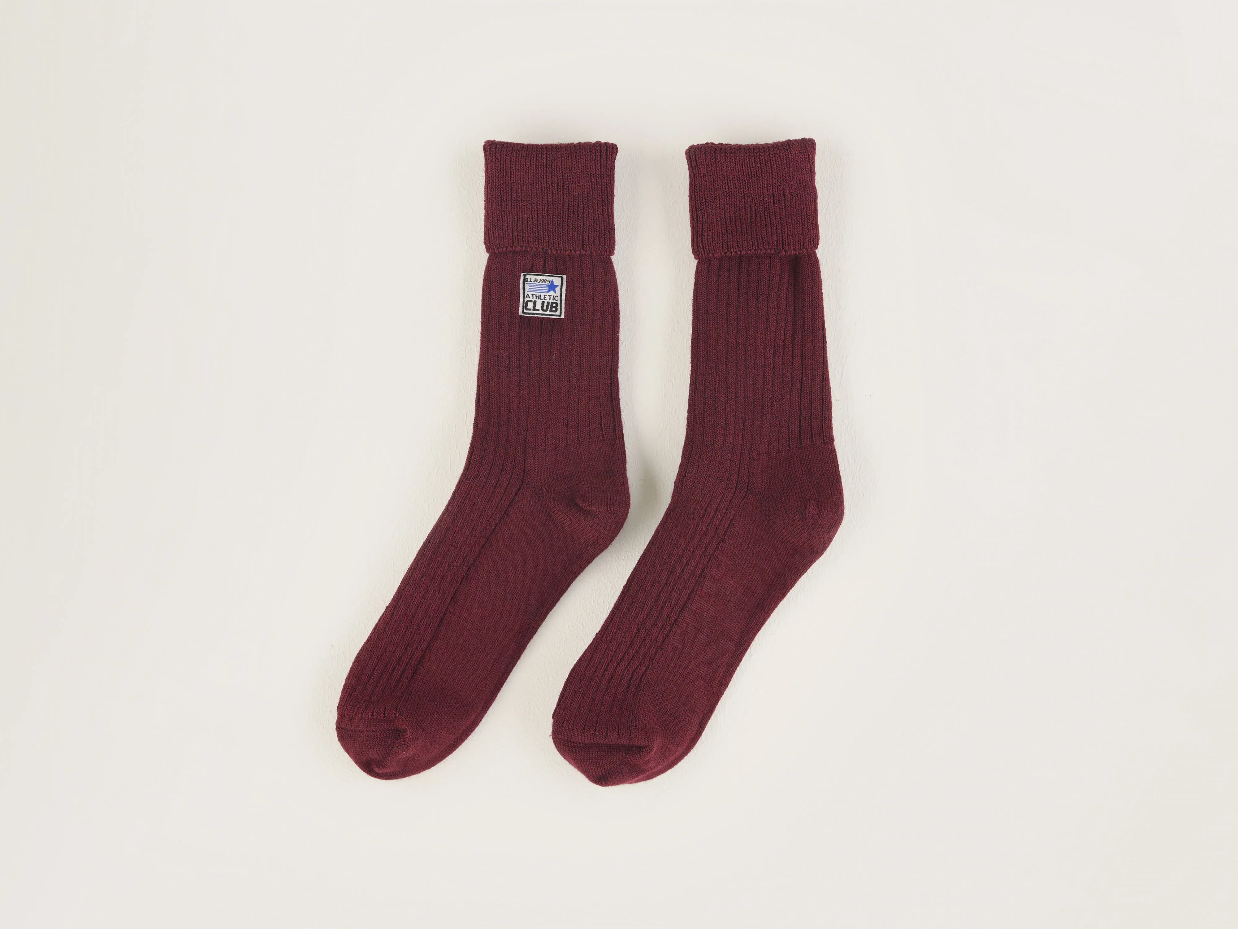 breathable linen socks for summer-Vocani ribbed socks (242 / W / DRIED TOMATO)