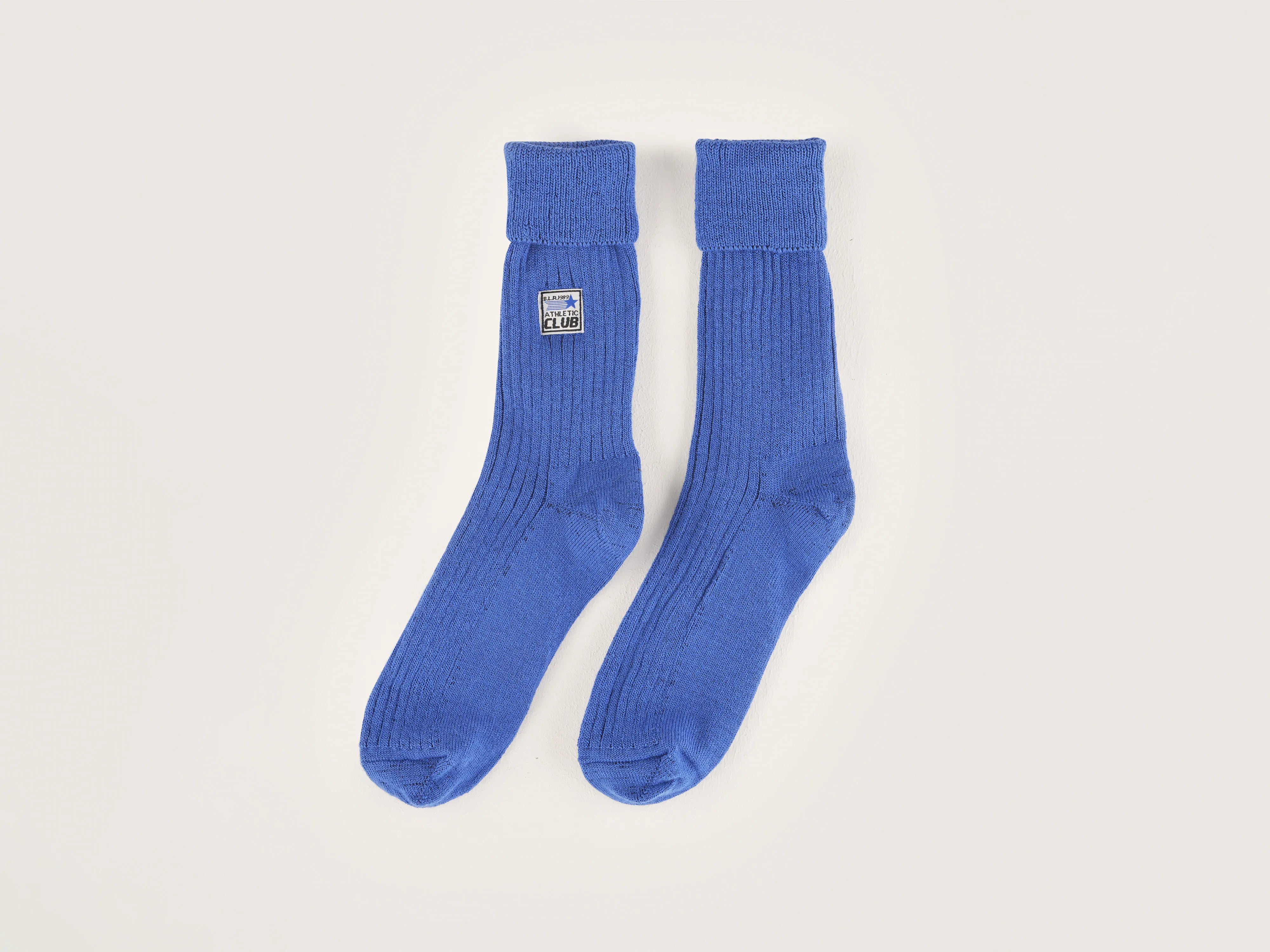 eco-friendly socks for minimalists-Vocani ribbed socks (242 / W / LAZULI)