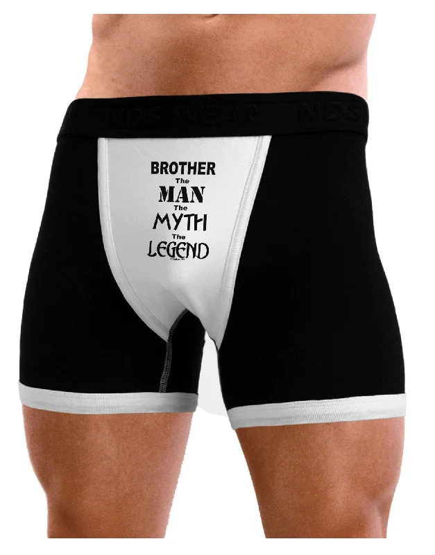 cozy trunks for home relaxation-Brother The Man The Myth The Legend Mens Boxer Brief Underwear by TooLoud