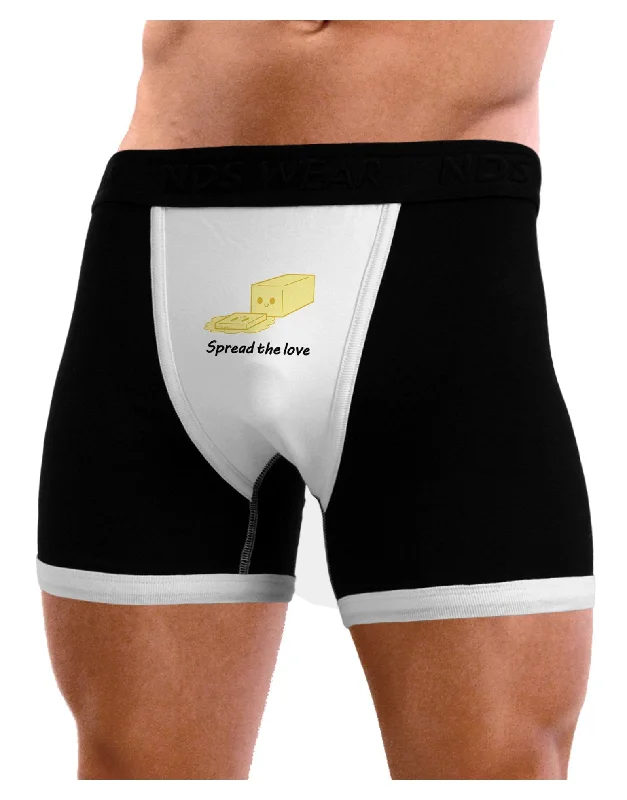 funny boxers with puns-Butter - Spread the Love Mens Boxer Brief Underwear