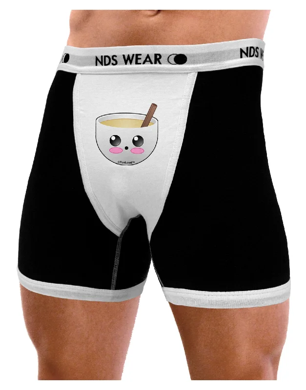 funny penguin boxers for winter-Cute Egg Nog Design -  Mens Boxer Brief Underwear by TooLoud