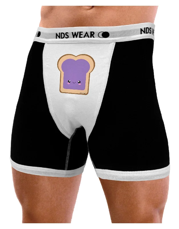 supportive trunks for heavy lifting-Cute Matching Design - PB and J - Jelly Mens Boxer Brief Underwear by TooLoud