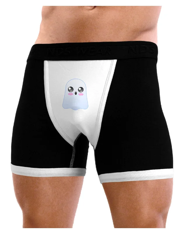 supportive boxer briefs for sports-Gabe the Cute Ghost - Halloween Mens Boxer Brief Underwear