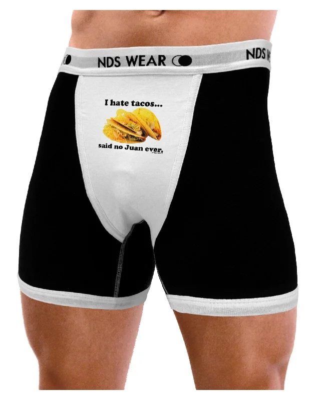 soft Modal briefs for relaxation-I Hate Tacos Said No Juan Ever Mens Boxer Brief Underwear by TooLoud