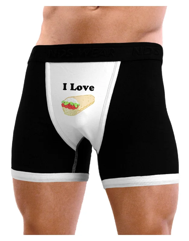 durable trunks for outdoor work-I Love Burritos - Funny Food Mens Boxer Brief Underwear