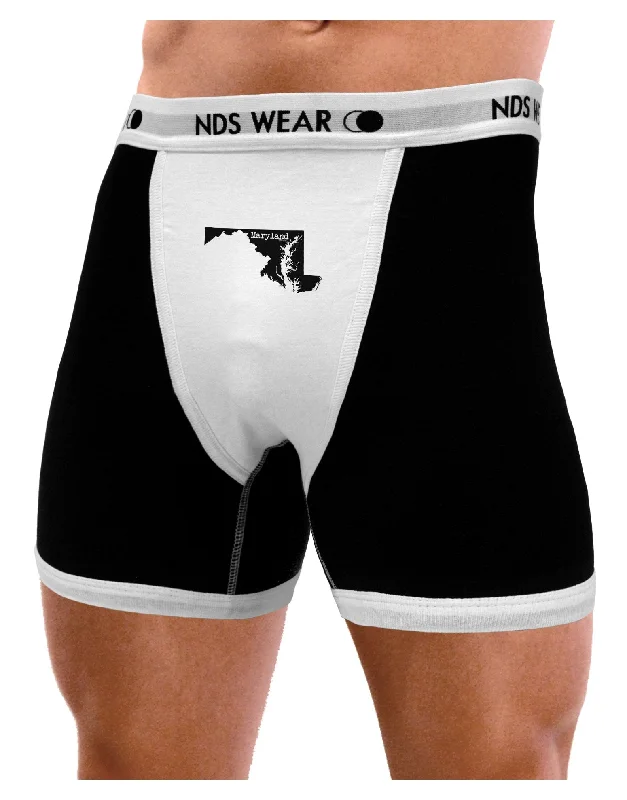 thick trunks for snow days-Maryland - United States Shape Mens Boxer Brief Underwear by TooLoud