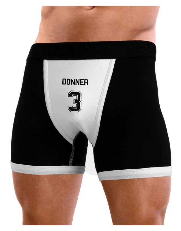 quick-dry trunks for swimming-Reindeer Jersey - Donner 3 Mens Boxer Brief Underwear