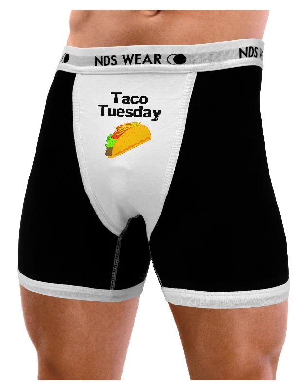 quick-dry trunks for swimming-Taco Tuesday Design Mens Boxer Brief Underwear by TooLoud