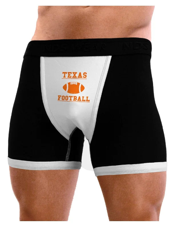 eco-friendly boxers for green living-Texas Football Mens Boxer Brief Underwear by TooLoud