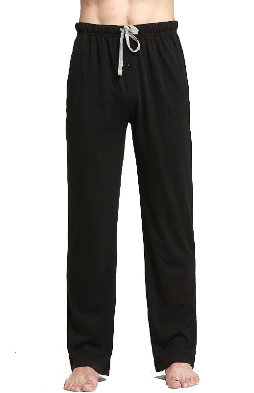 moisture-wicking pajamas for active-CYZ Comfortable Jersey Cotton Knit Pajama Lounge Sleep Pants