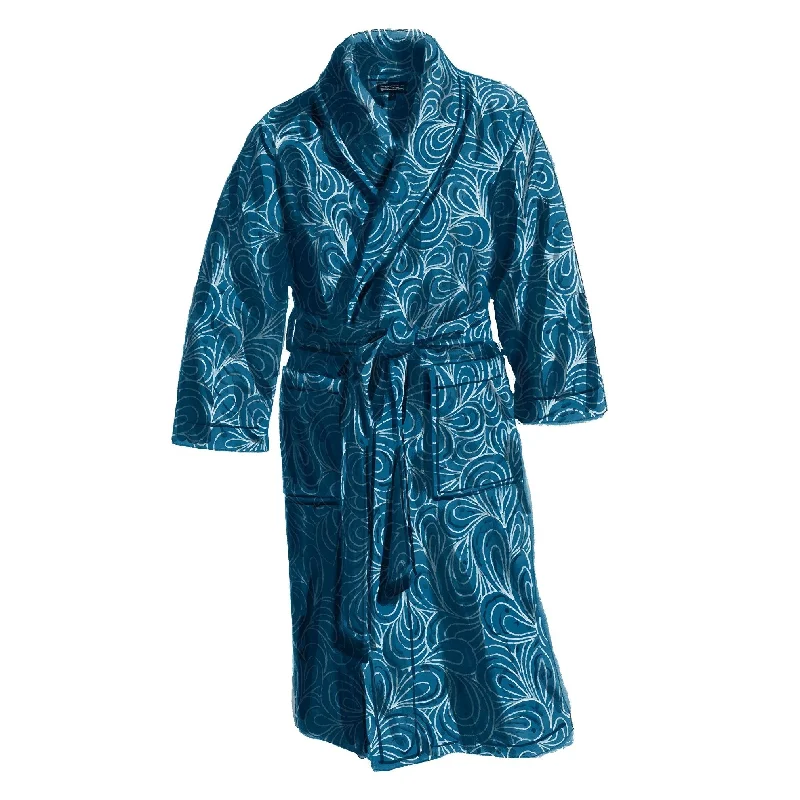 stylish pajamas with animal faces-Fireside Quilted Robe